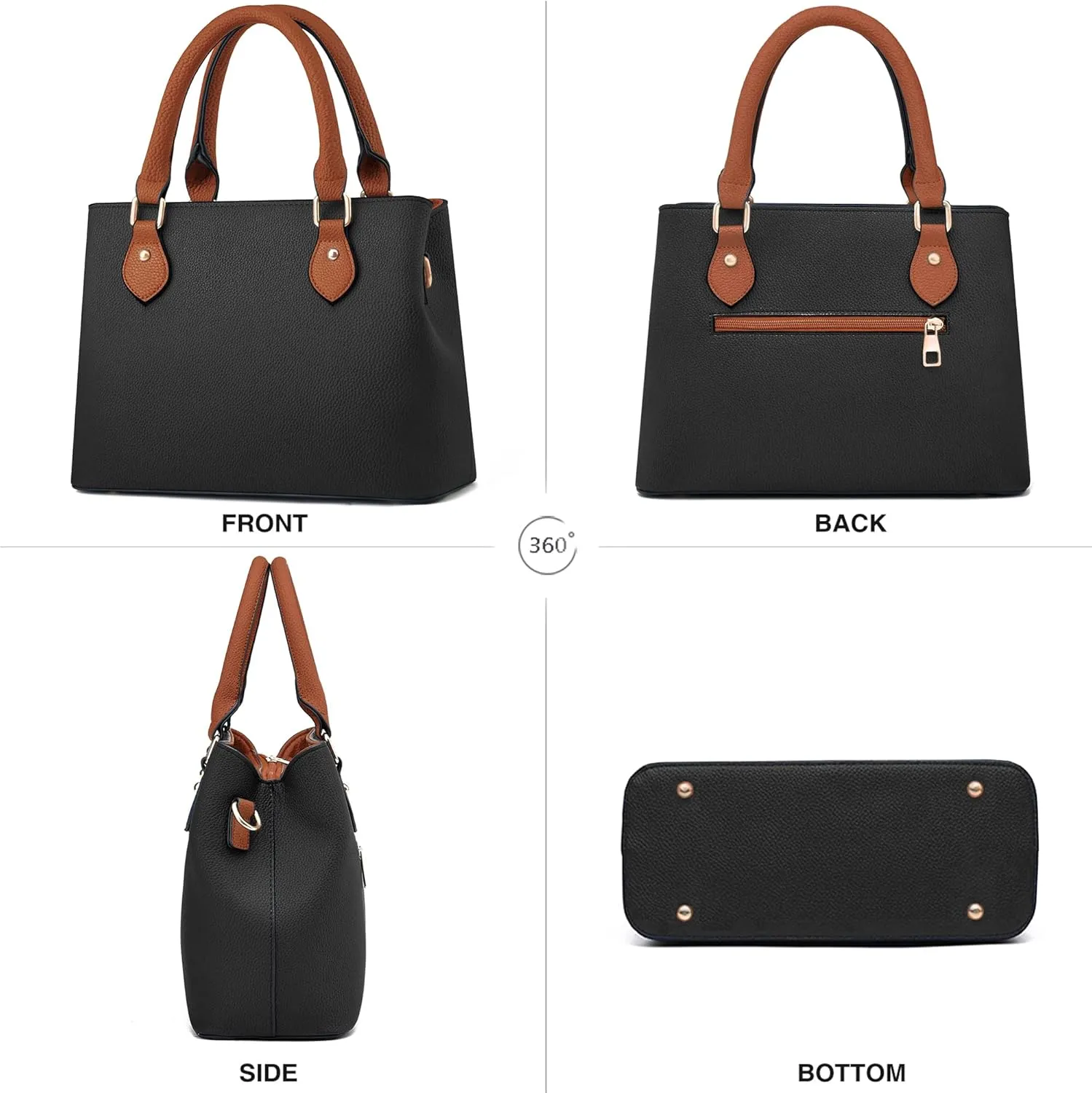 CHICAROUSAL Purses and Handbags for Women Leather Crossbody Bags Women's Tote Shoulder Bag