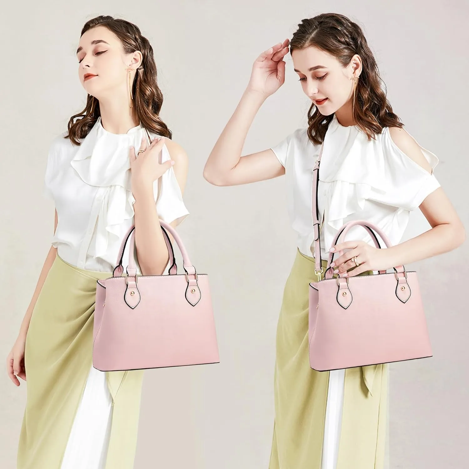 CHICAROUSAL Purses and Handbags for Women Leather Crossbody Bags Women's Tote Shoulder Bag