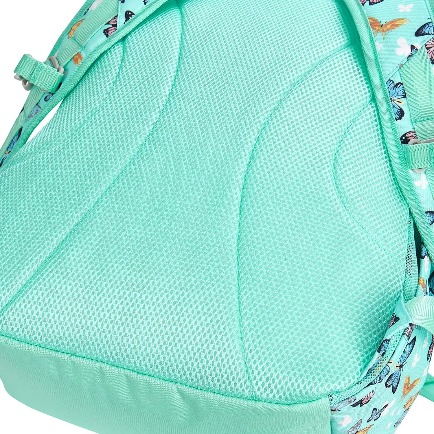 Choco Mocha Butterfly Backpack for Girls, Kids School Backpacks Girls Backpacks Ages 6-8, Kindergarten Bookbag Girl Elementary School Bag 17 Inch, Green