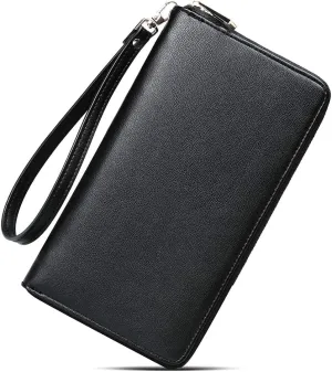 CLUCI Womens Wallet RFID Bifold Wristlet Large
