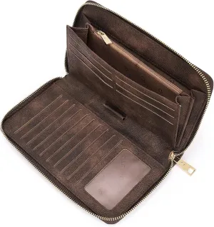 CLUCI Womens Wallet RFID Bifold Wristlet Large