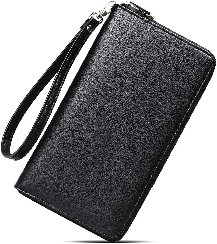CLUCI Womens Wallet RFID Bifold Wristlet Large