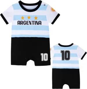 Cnins Soccer Baby Clothes - Matching Family Rompers 0-24M | Unisex Gifts for Futbol Game Days & Photo Shoots