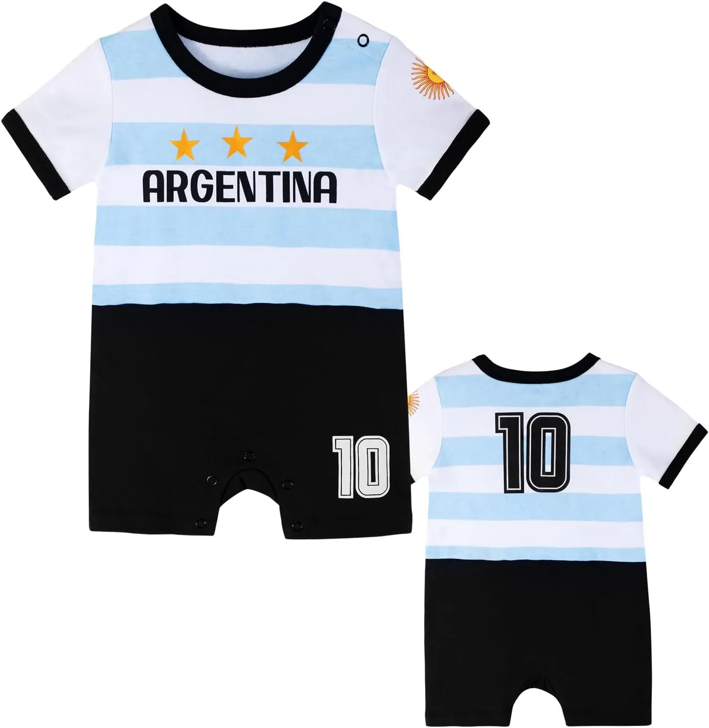 Cnins Soccer Baby Clothes - Matching Family Rompers 0-24M | Unisex Gifts for Futbol Game Days & Photo Shoots