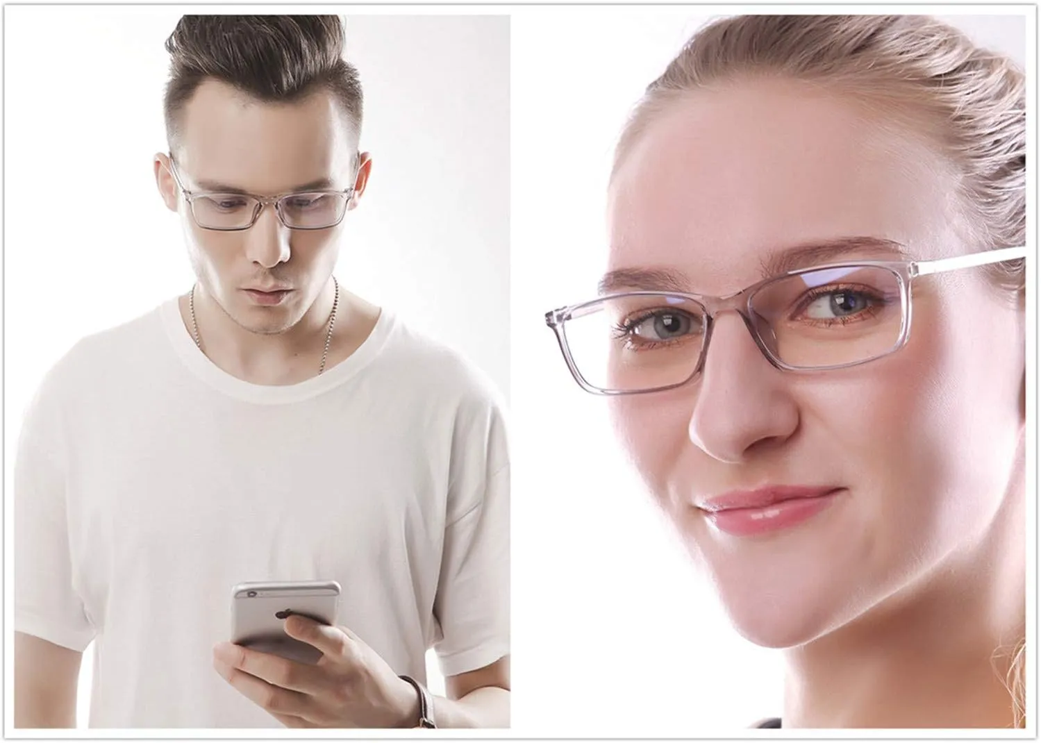 Computer Reading Glasses Blue Light Blocking - Reader Eyeglasses Anti Glare Eye Strain Light Weight for Women Men