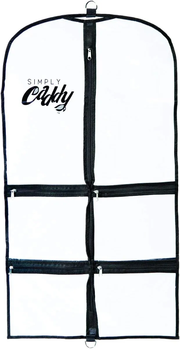 Costume Garment Bag with Pockets, Black Trim