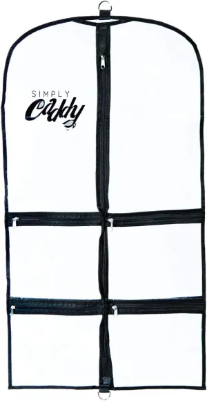 Costume Garment Bag with Pockets, Black Trim