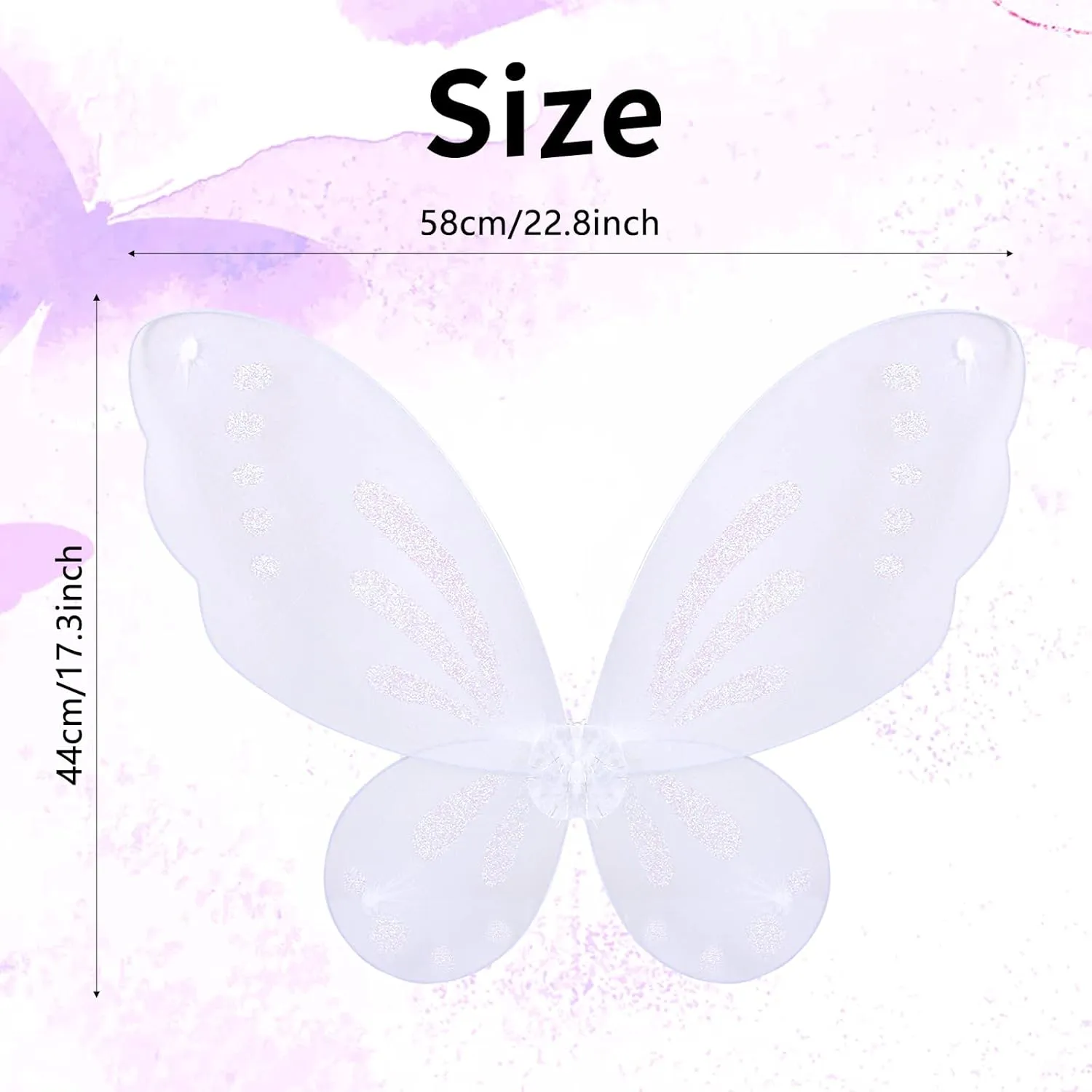 Costume Wings Butterfly Angel Wings，Costume Accessories for Kids，Birthday Halloween Cosplay Party Favors