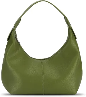 Crescent Shoulder Bag for Women - Black Small Handbag With Only Two 'Purses' Detached