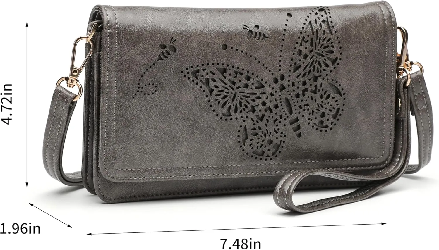 Crossbody Bags For Women Wristlet Wallet Phone Purse Shoulder handbags Multi-Function Small RFID Clutch Card Holder