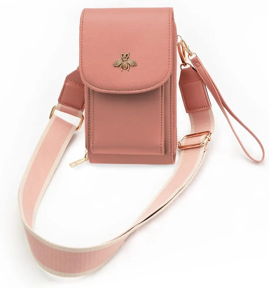 CrossBody Bags with Touchscreen Cell Phone Purse Window Zipper Pocket,RFID Blocking Card Holder iPhone bag for Women