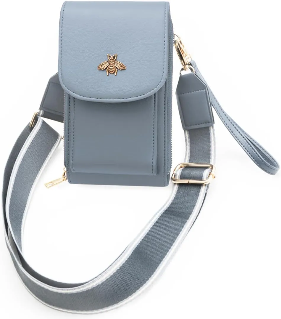 CrossBody Bags with Touchscreen Cell Phone Purse Window Zipper Pocket,RFID Blocking Card Holder iPhone bag for Women