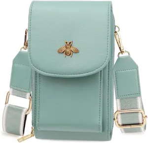 CrossBody Bags with Touchscreen Cell Phone Purse Window Zipper Pocket,RFID Blocking Card Holder iPhone bag for Women