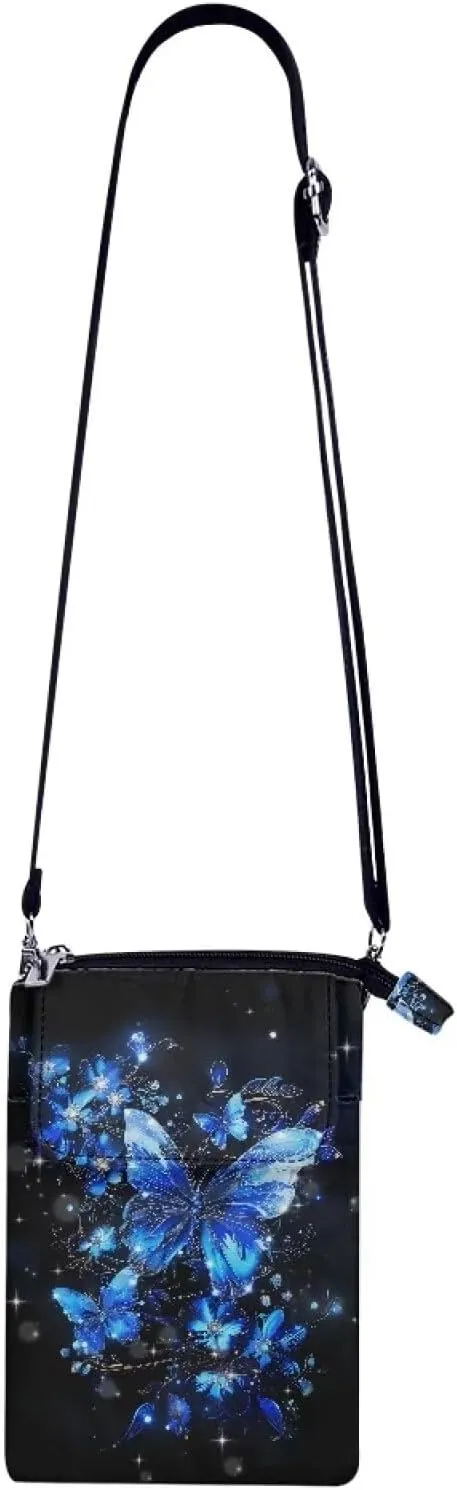 Crossbody Messenger Bag for Women Small Diagonal Bag Canvas Shoulder Bag Wallet Purse