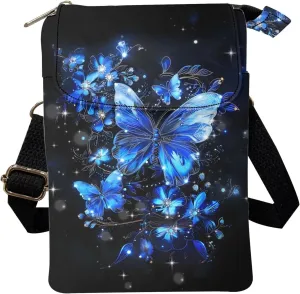 Crossbody Messenger Bag for Women Small Diagonal Bag Canvas Shoulder Bag Wallet Purse