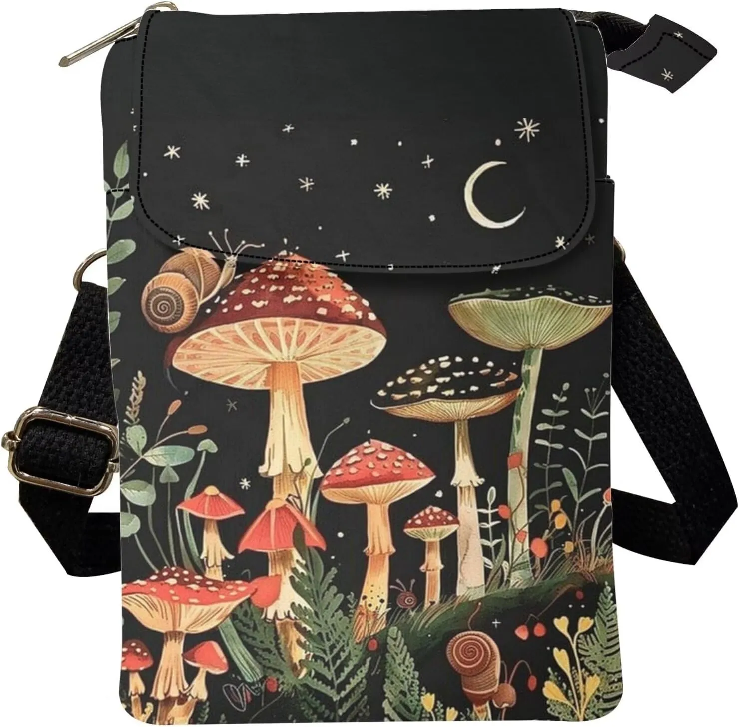 Crossbody Messenger Bag for Women Small Sling Bag Canvas Shoulder Bag Wallet Purse