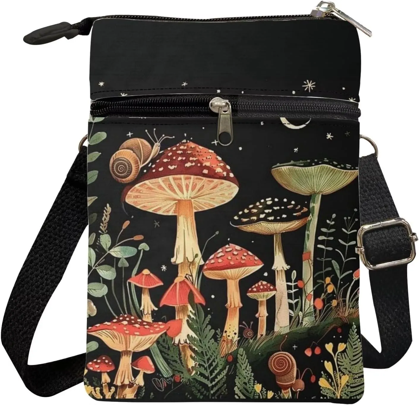 Crossbody Messenger Bag for Women Small Sling Bag Canvas Shoulder Bag Wallet Purse