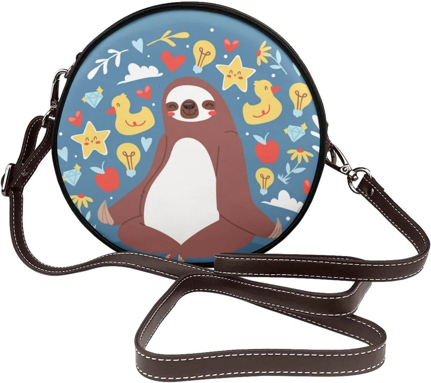 Crossbody Shoulder Bags for Women Small Round Satchel Handbags Purse
