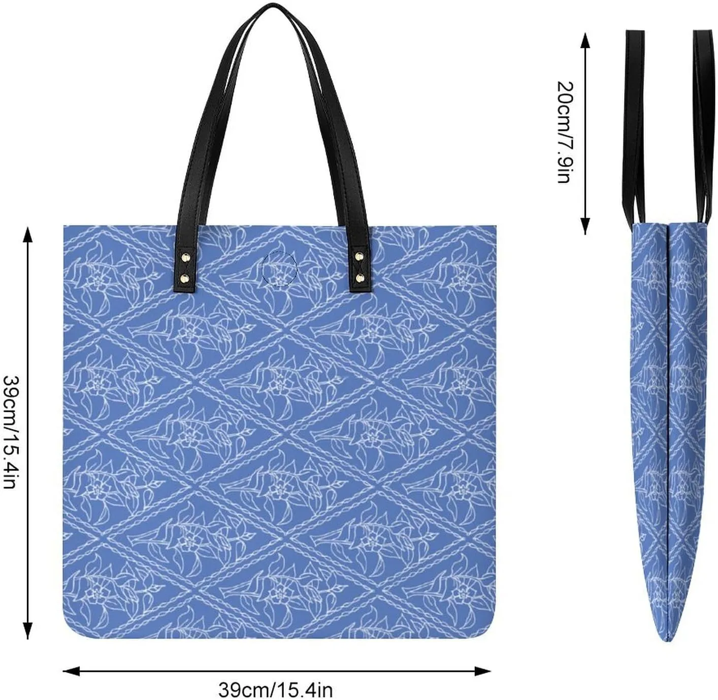 Cute AutismAwareness Large Capacity Leather Handbag