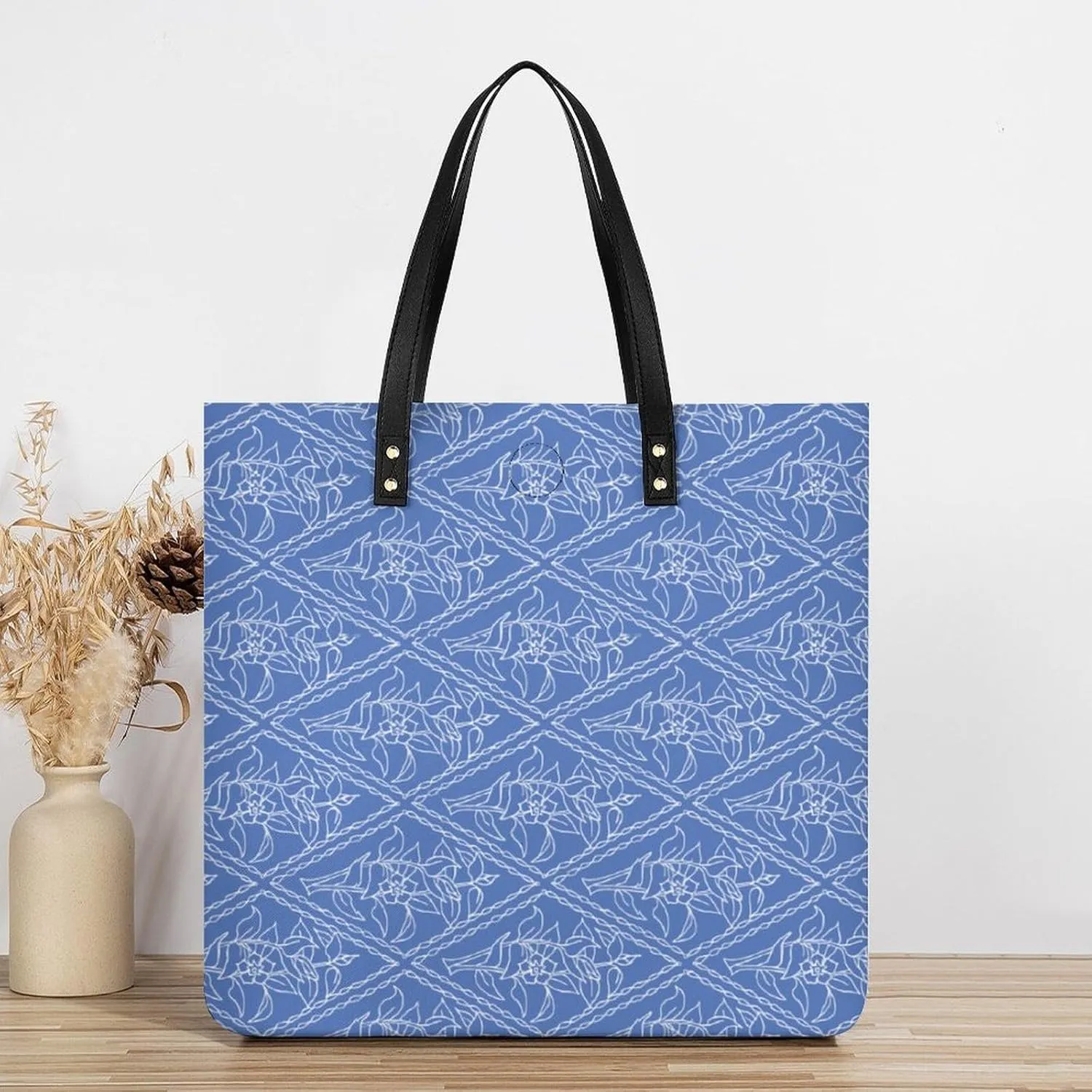 Cute AutismAwareness Large Capacity Leather Handbag