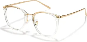 Cyxus Blue Light Glasses for Woman, Fashion Computer Glasses on Office Reduce Eye Strain Anti Migraine for Working Reading