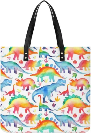Dachshunds Clothes Dog Leather Handbag with Large Space, Fashionable Handbag