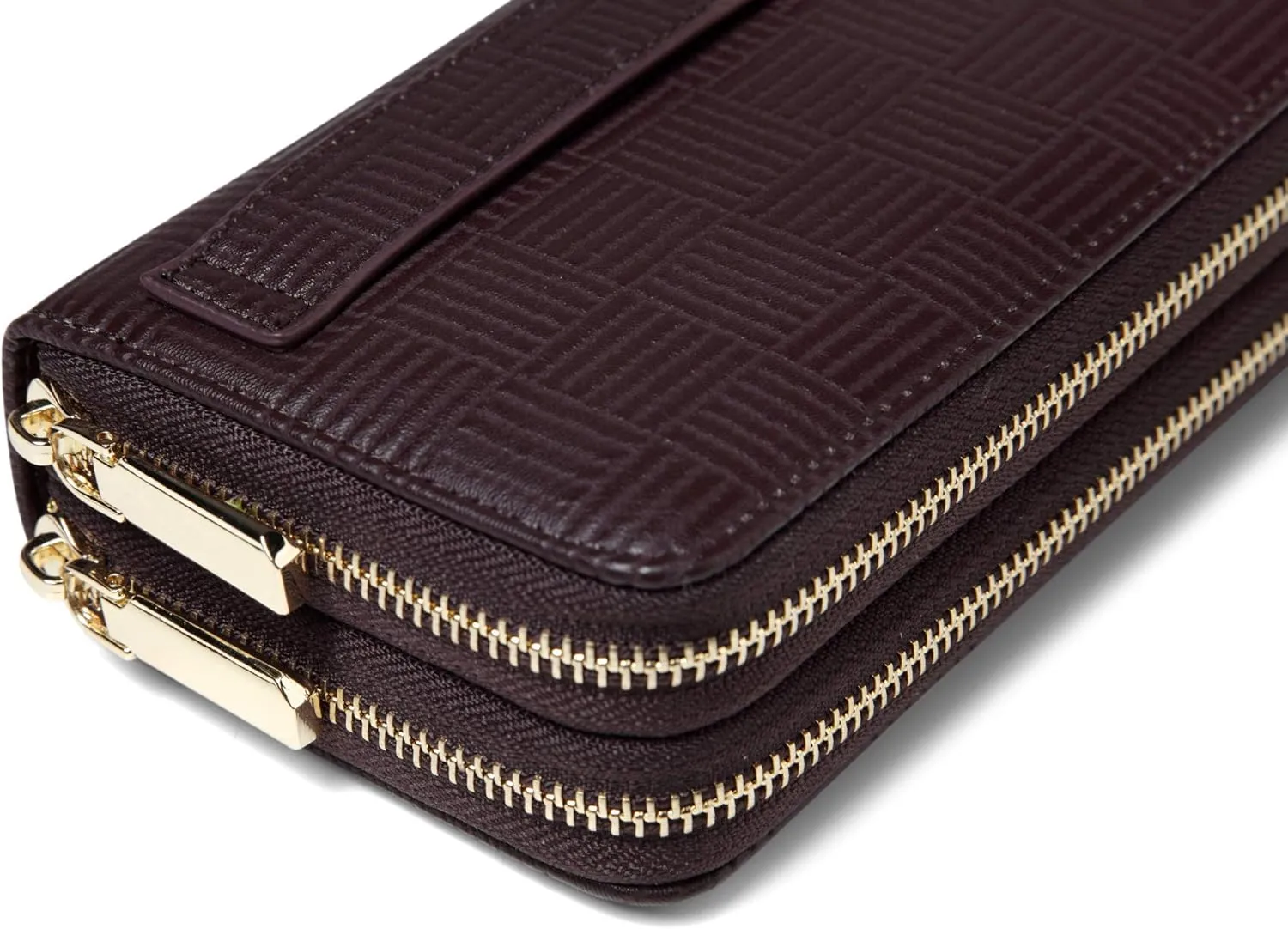 Daisy Rose Dual Zipper Phone Clutch and Wallet for Women - RFID Blocking, PU Vegan Leather Multi-Card Organizer