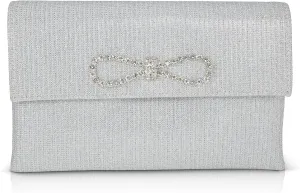 Dakota Sparkle Jacquard Envelope with Crystal Bow