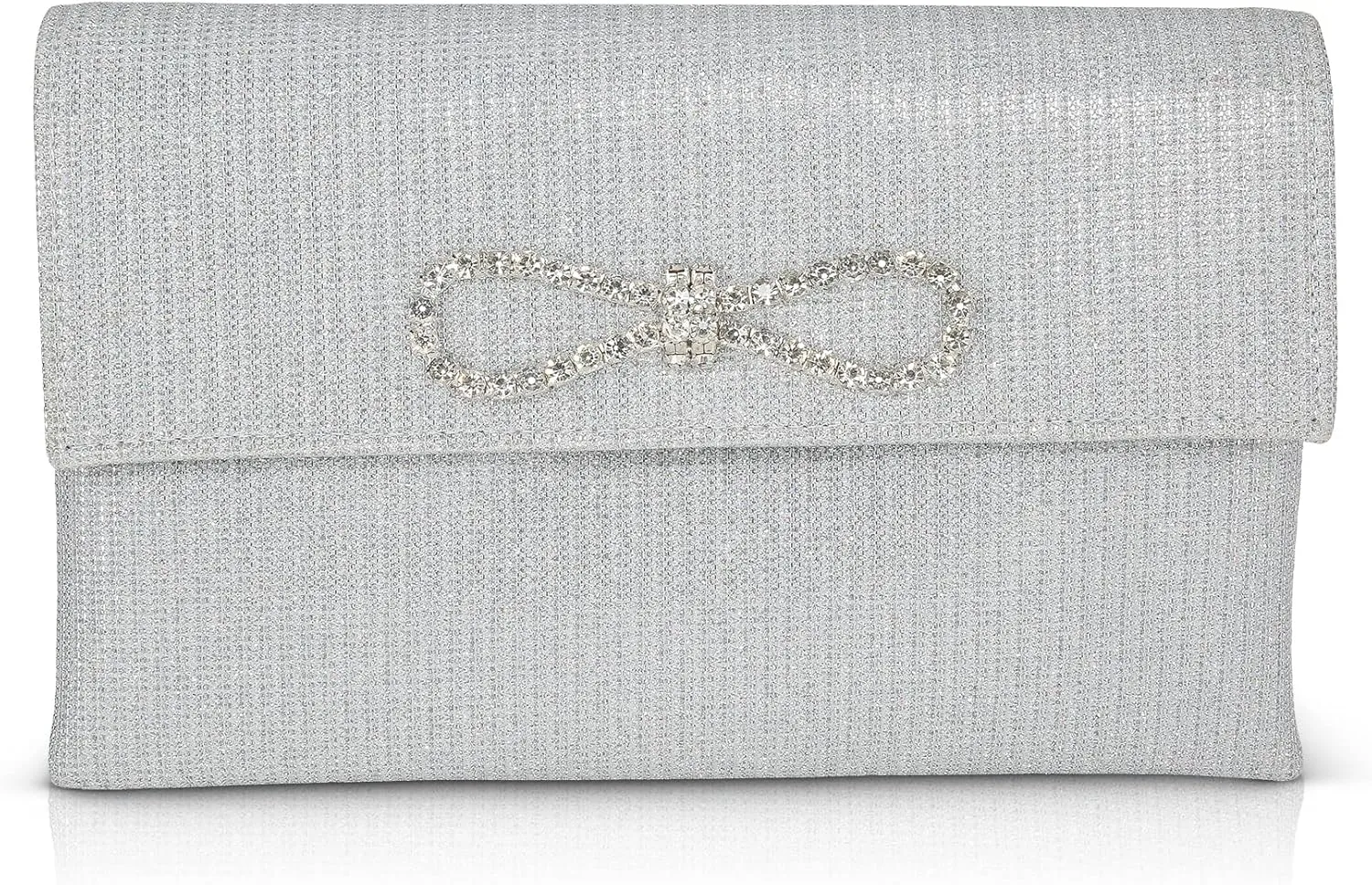 Dakota Sparkle Jacquard Envelope with Crystal Bow