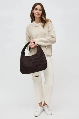 Dare To Dream Large Woven Bag | Chocolate