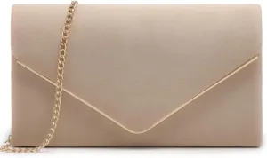 Dasein Women Faux Suede Evening Clutch Bags Formal Party Clutches Wedding Purses Cocktail Prom Clutches
