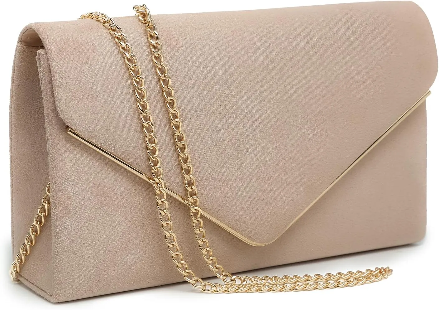Dasein Women Faux Suede Evening Clutch Bags Formal Party Clutches Wedding Purses Cocktail Prom Clutches