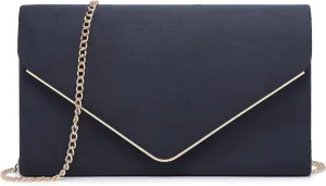 Dasein Women Faux Suede Evening Clutch Bags Formal Party Clutches Wedding Purses Cocktail Prom Clutches