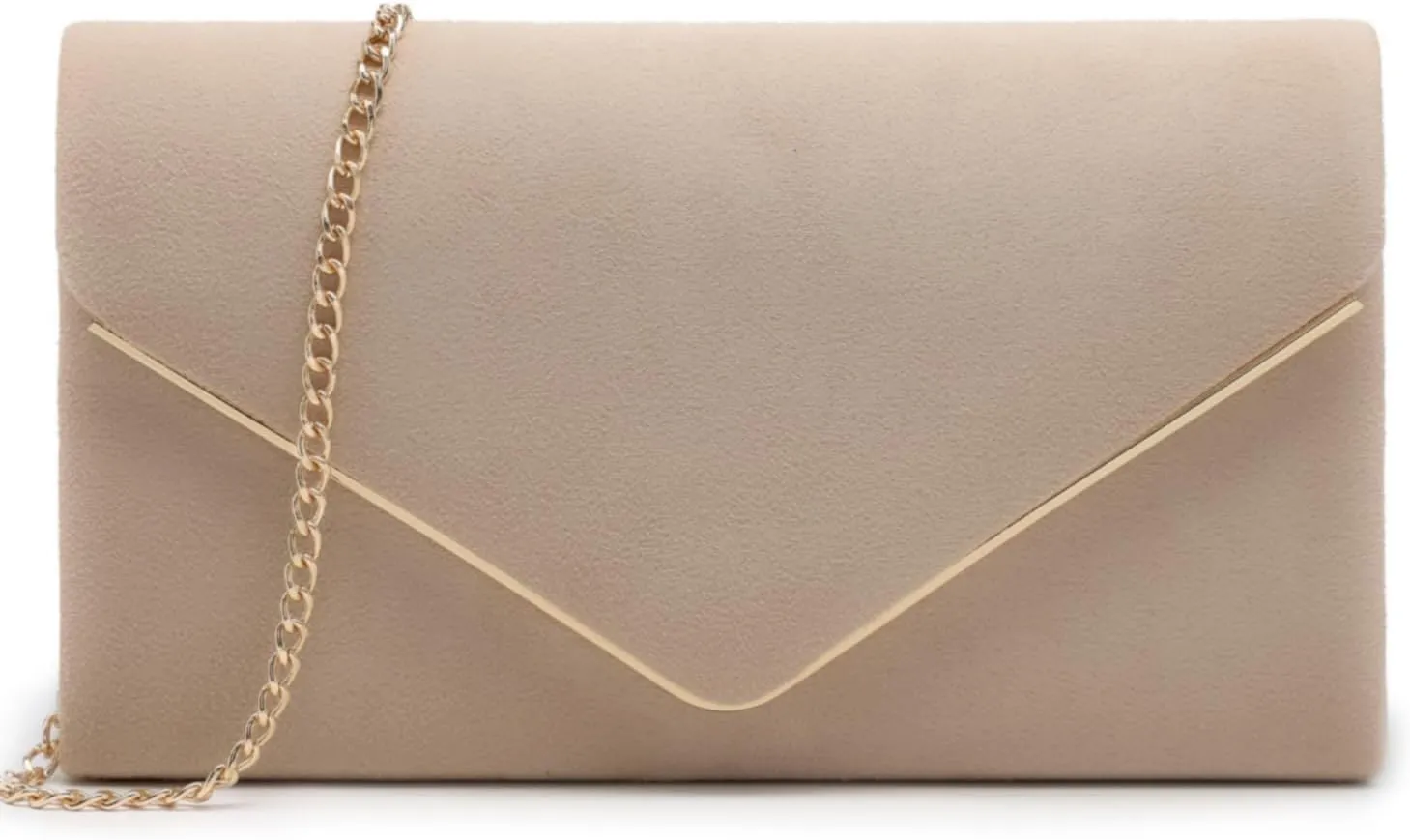 Dasein Women Faux Suede Evening Clutch Bags Formal Party Clutches Wedding Purses Cocktail Prom Clutches