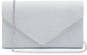 Dasein Women Glistening Clutches Handbags Evening Bags Wedding Purses Cocktail Prom Party Clutches