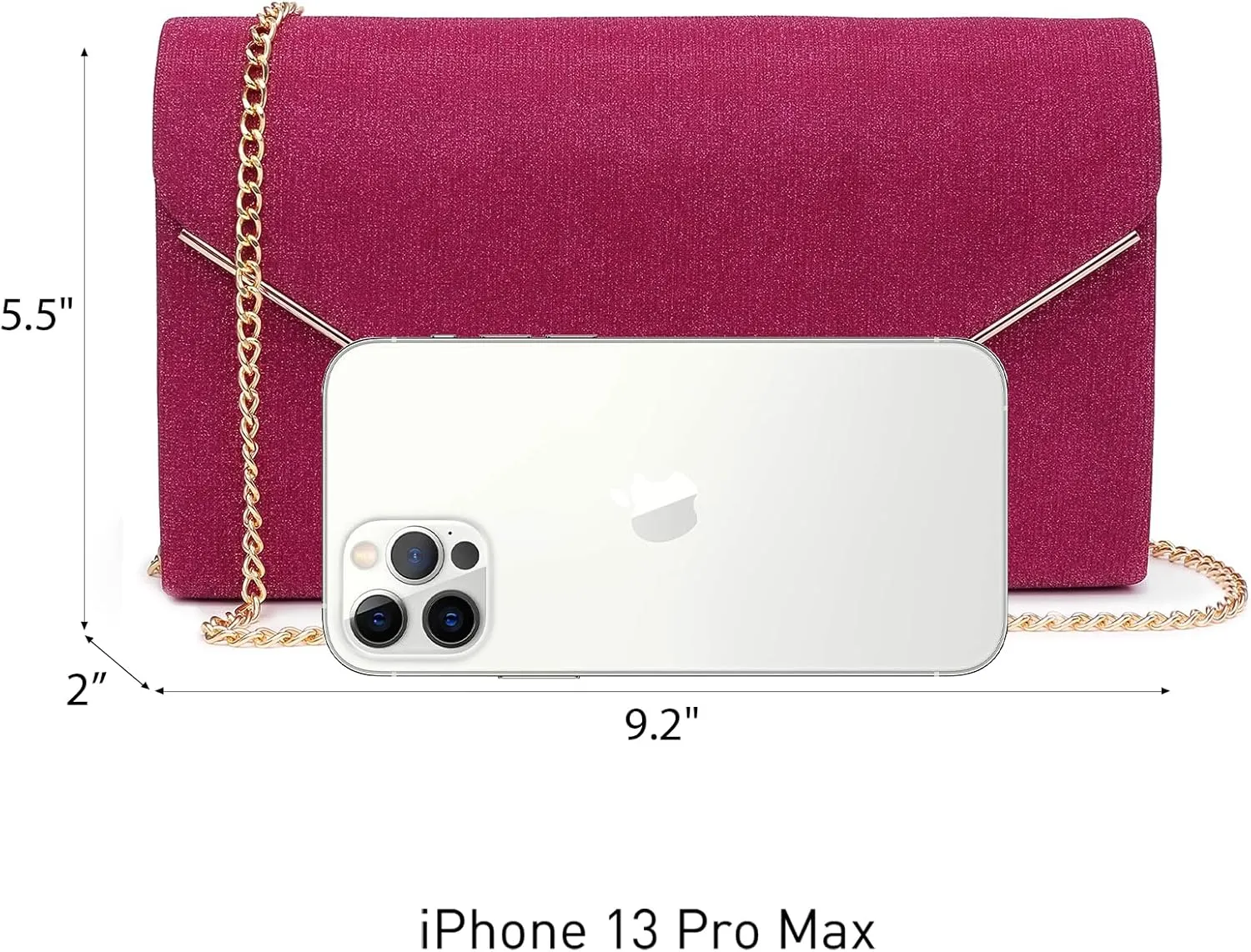 Dasein Women Glistening Clutches Handbags Evening Bags Wedding Purses Cocktail Prom Party Clutches