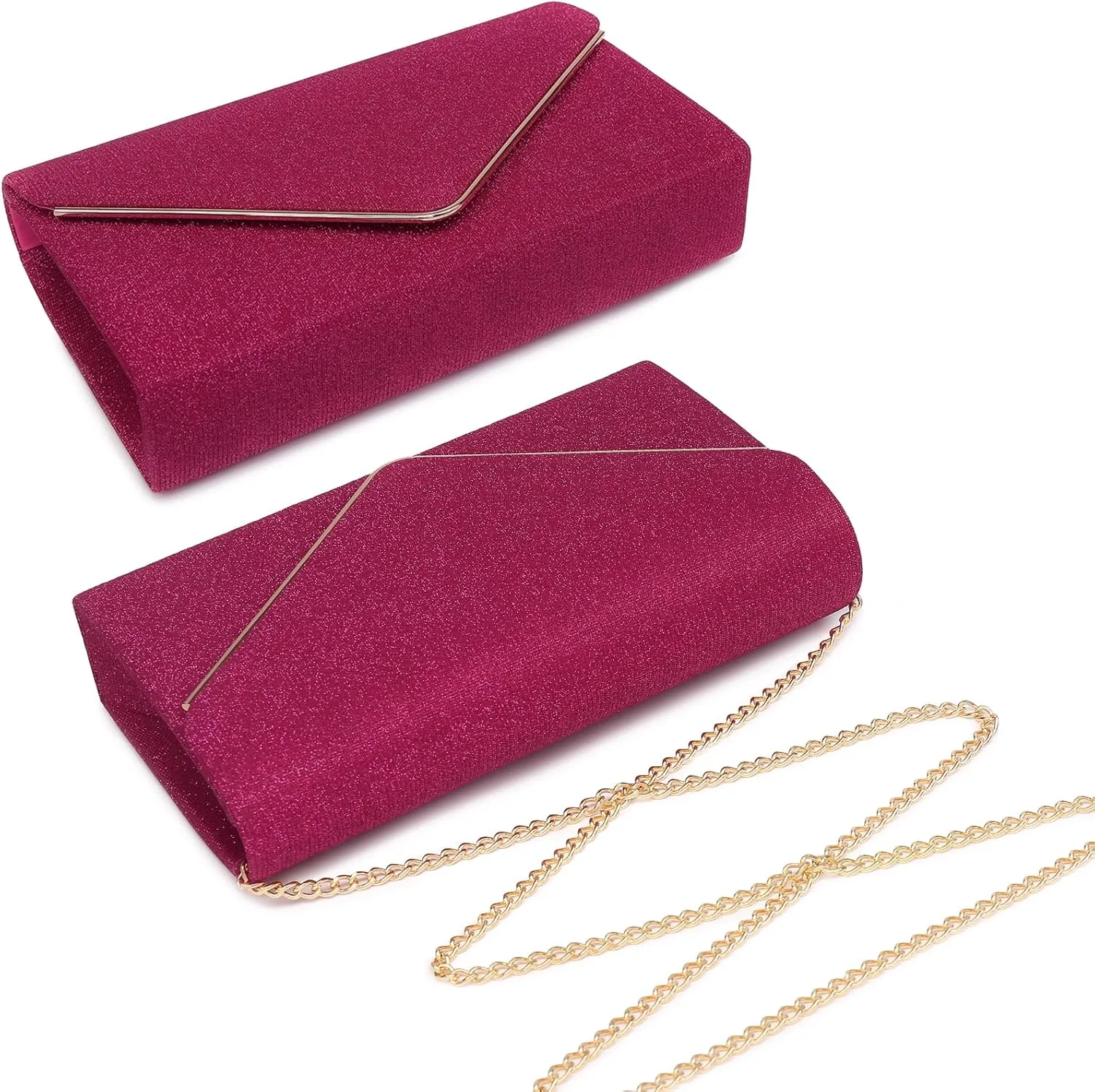Dasein Women Glistening Clutches Handbags Evening Bags Wedding Purses Cocktail Prom Party Clutches