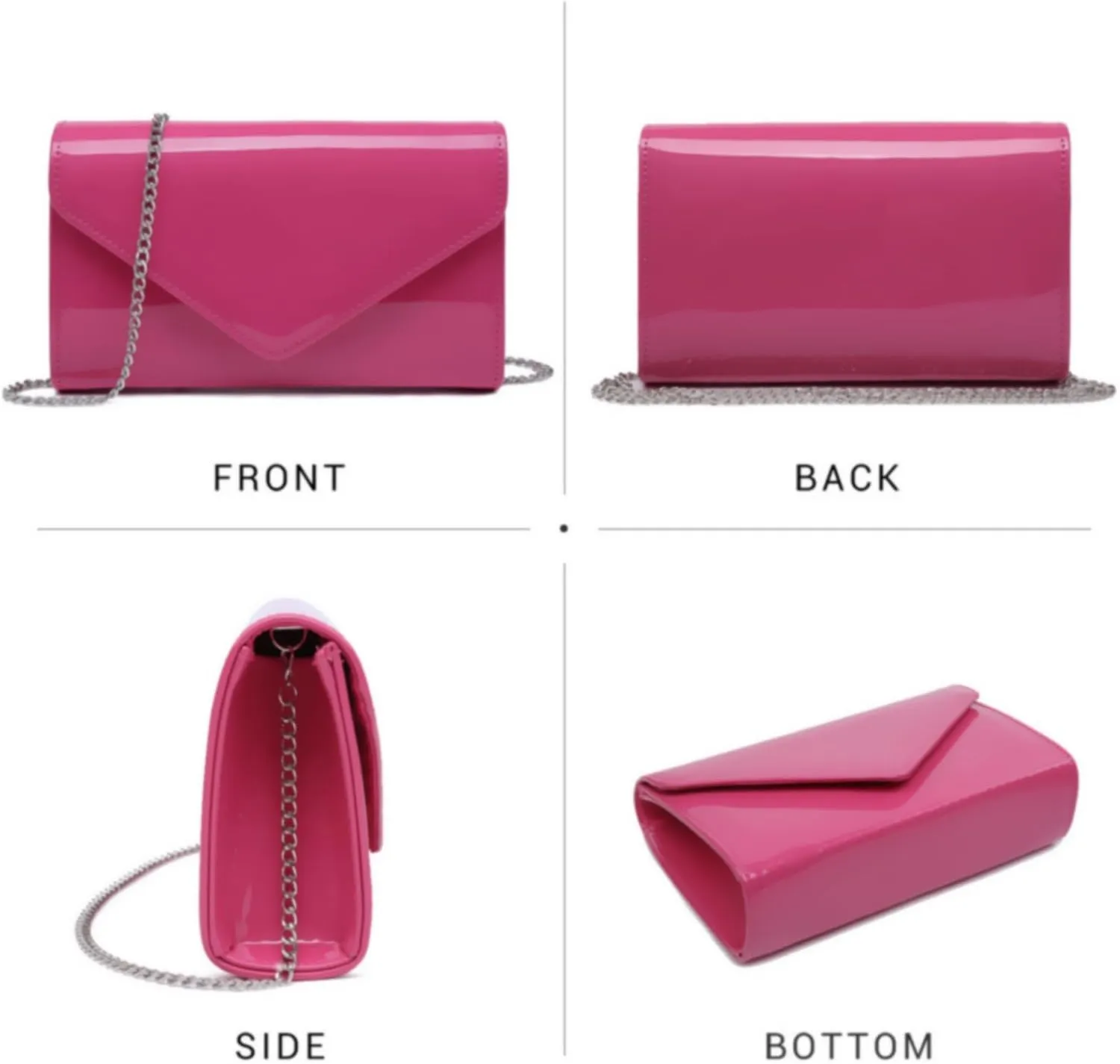Dasein Women Glitter Evening Bags Formal Clutches Wedding Purses Party Dressy Clutch Purse Cocktail Prom Handbags