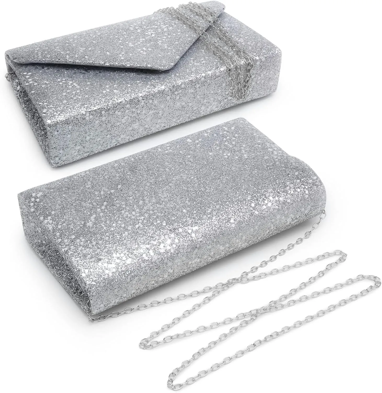 Dasein Women Glitter Evening Bags Formal Clutches Wedding Purses Party Dressy Clutch Purse Cocktail Prom Handbags