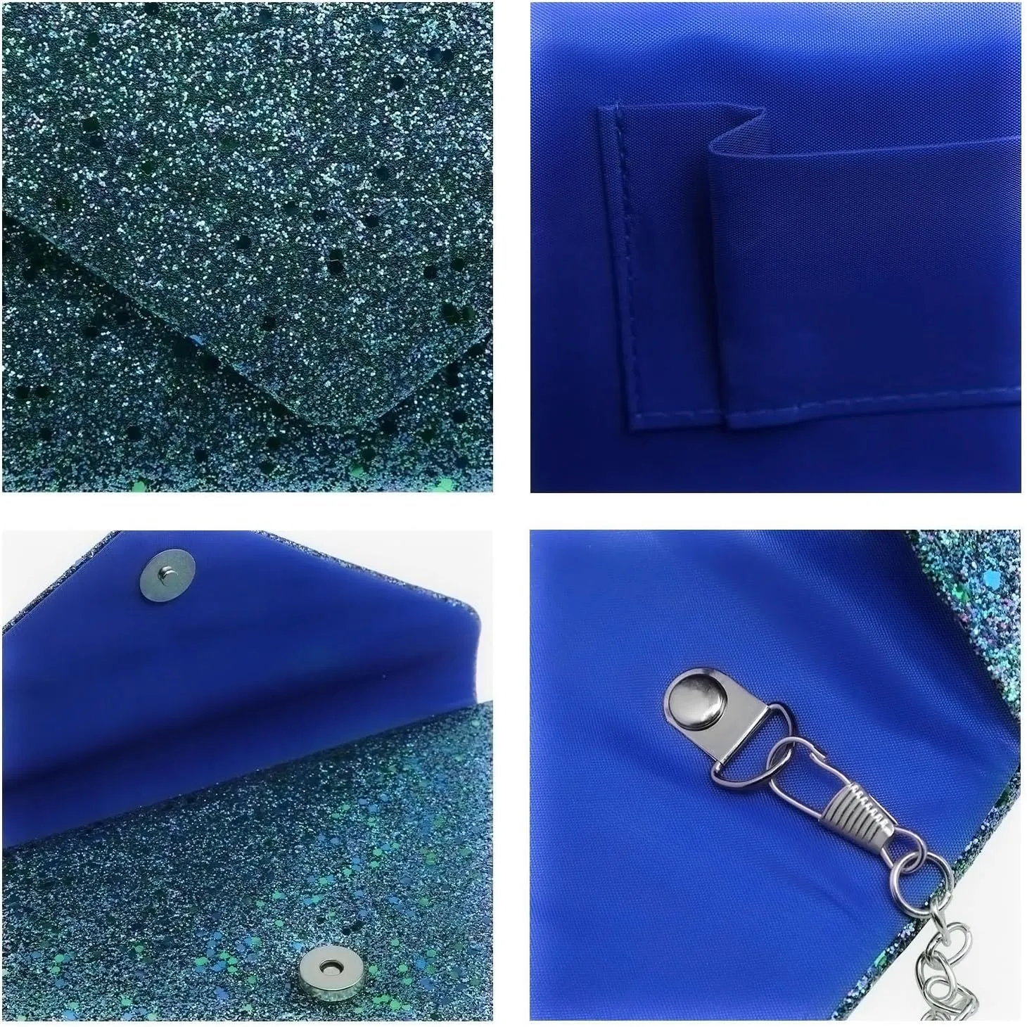 Dasein Women Glitter Evening Bags Formal Clutches Wedding Purses Party Dressy Clutch Purse Cocktail Prom Handbags