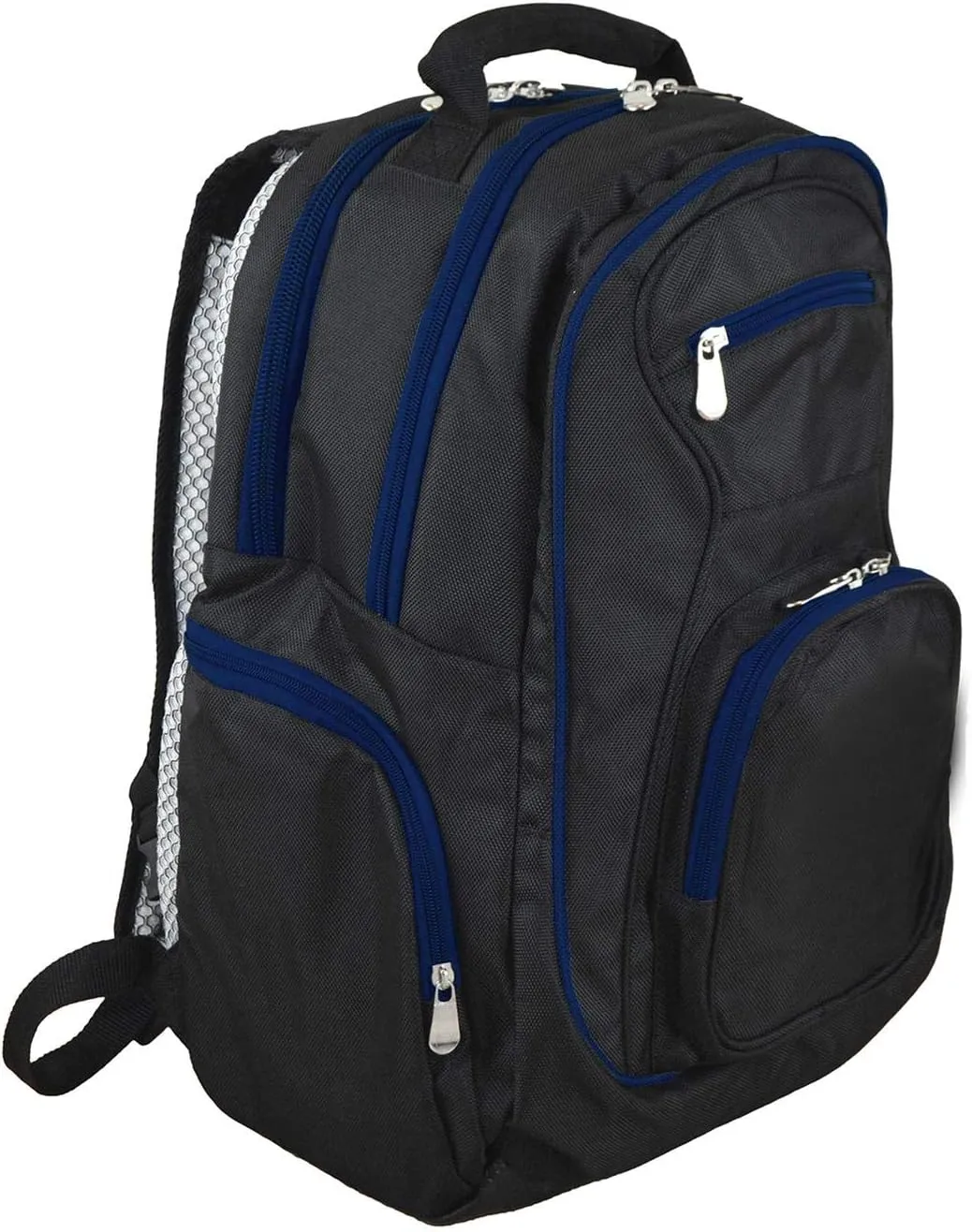 Denco Team USA Olympics Colored Trim Premium Laptop Backpack, 19-inches, Black