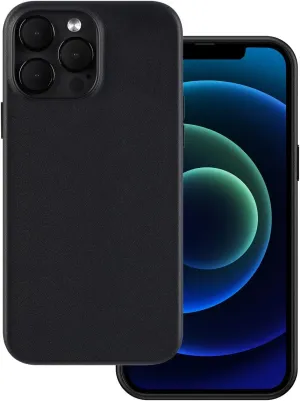 Designed for iPhone 13 Pro Max Leather Case Compatible with MagSafe, Italian Genuine Leather Case for iPhone 13 Pro Max,Built-in Magnets for MagSafe Charging-Midnight