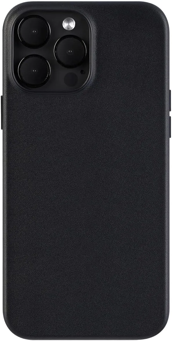 Designed for iPhone 13 Pro Max Leather Case Compatible with MagSafe, Italian Genuine Leather Case for iPhone 13 Pro Max,Built-in Magnets for MagSafe Charging-Midnight