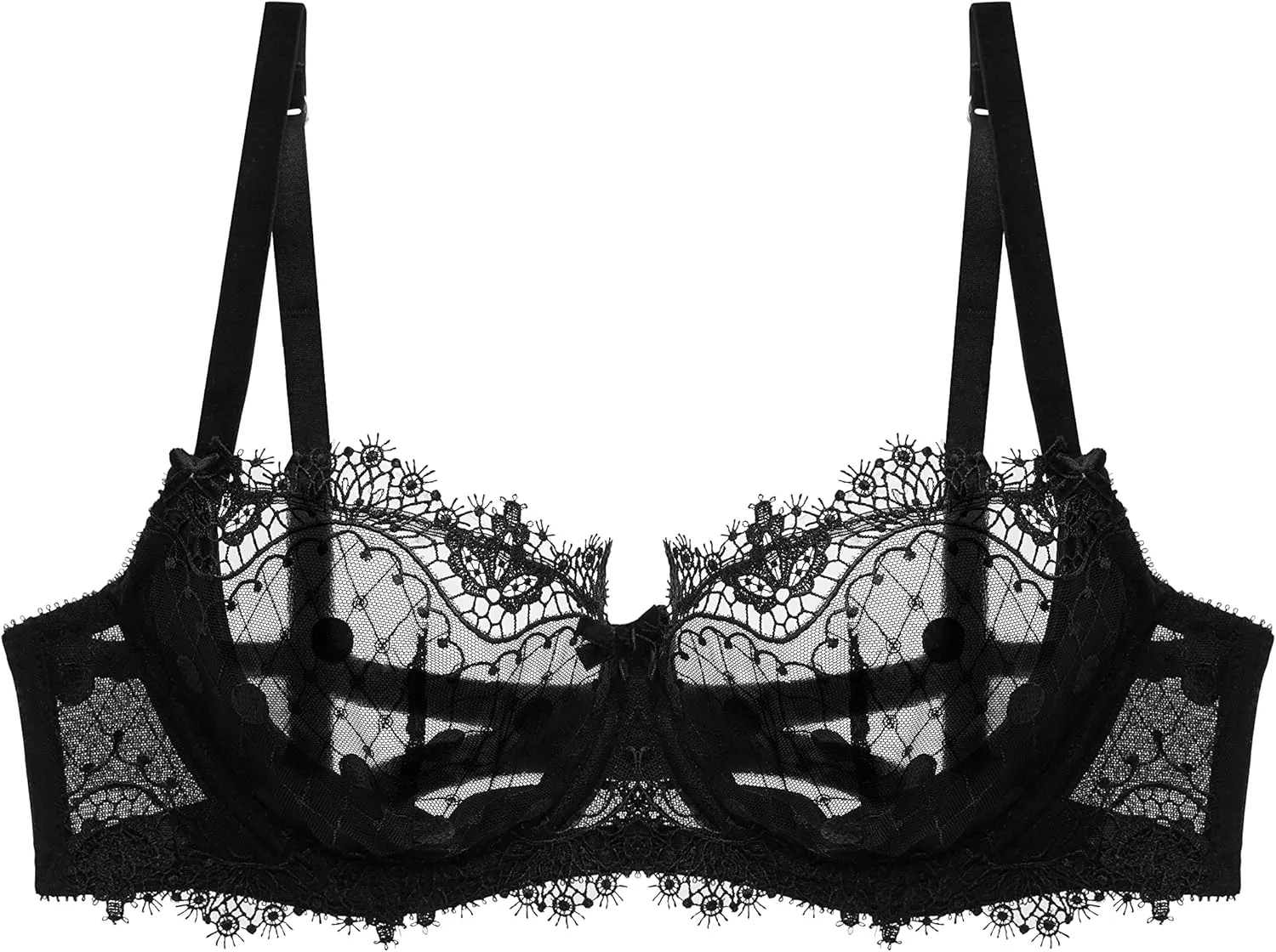 Dita Von Teese Black Vedette Underwire Bra, 32