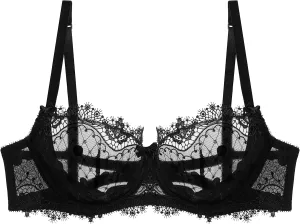 Dita Von Teese Black Vedette Underwire Bra, 32