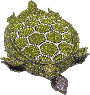 DJBM Chic Turtle Rhinestone Clutch Sparkle Women Crystal Evening Bags for Wedding Party Animal Diamond Minaudiere Handbag