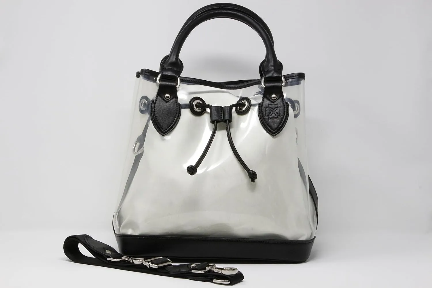 DOMINIE Clear Tote Leather Trim with Removable Interchangeable Liner