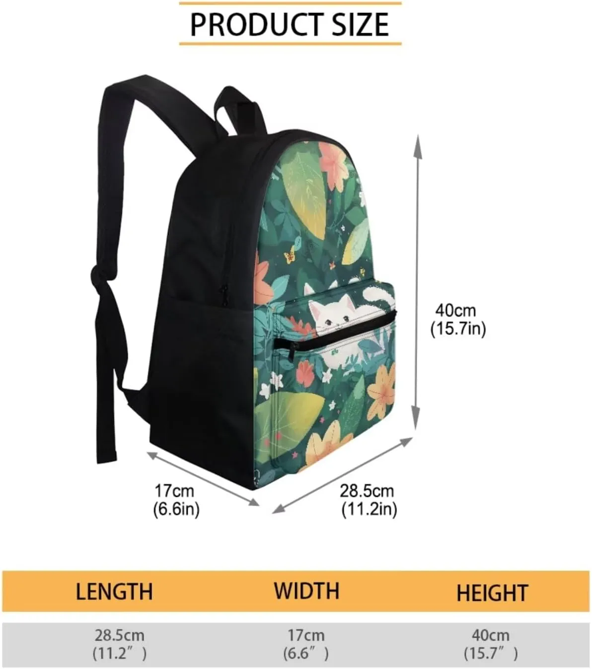 Dreaweet Cat Backpack for School Girls with Lunchbox and Water Bottle Sleeve Pencil Case Elementary School Bag Set Boys Bookbag and Lunch Bag for Kids Cute Animal Book Bag Lunchbox Combo