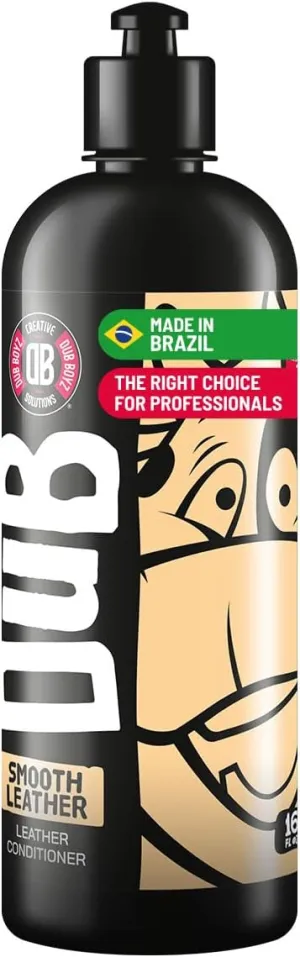 DUB BOYZ Smooth Leather Conditioner, Deep Conditioning & UV Protection, Non-Greasy Formula, Safe for Car Interiors, Furniture & Luxury Leather Goods (16 Fl Oz)