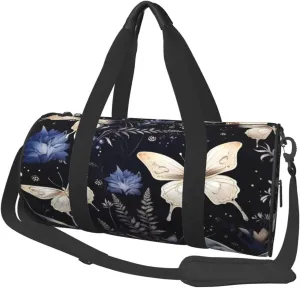 Duffel Bag for Gym Travel Storage Luggage Bag Fantasy Butterfly Leaves Sport Duffle Bag With Zipper Weekender Bag